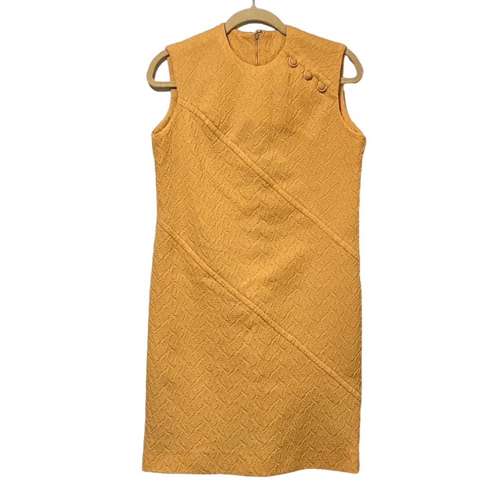 Vintage 60s 70s Mod Style Sleeveless Dress